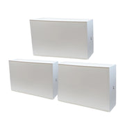 SET 3 SCARPIERE IN PROPILENE 51 X 17 X H39 CM COMPONIBILI IMPILABILI BIANCHE
