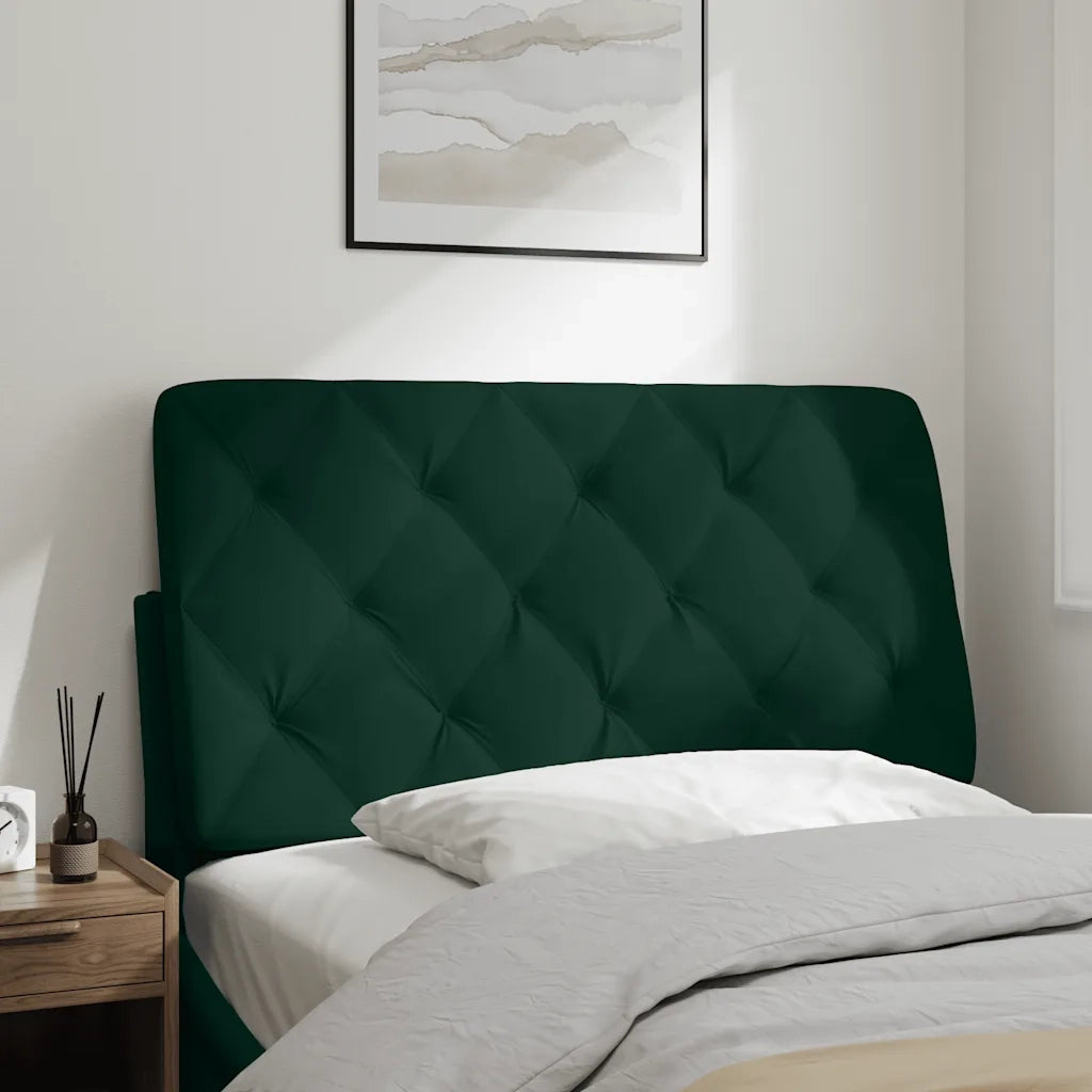 Cuscino Testiera Verde Scuro 100 cm in Velluto CFW3104731