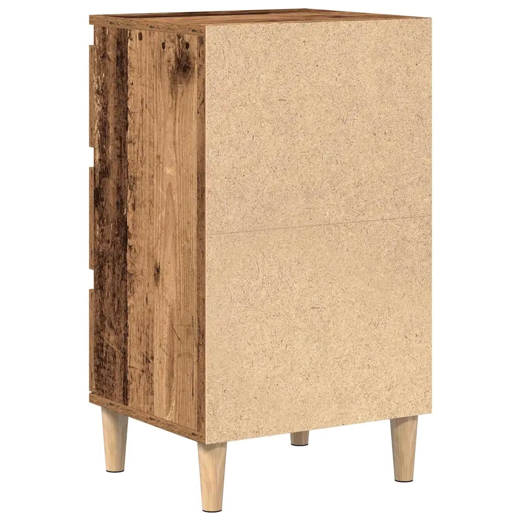 Armadio da Notte con cassetto Legno vecchio 40 x 35 x 70 cm 863427
