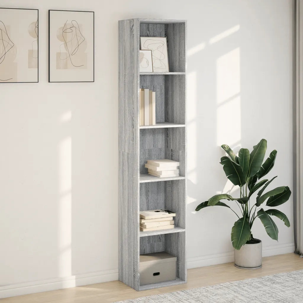 Libreria Grigio Sonoma 40x30x189 cm in Legno Multistrato 857890