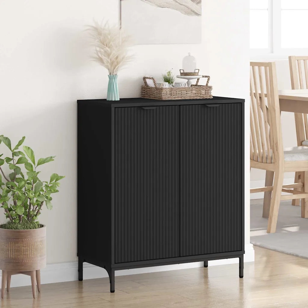 Credenza Nero 69,5 x 33 x 82 cm Legno multistrato 883425