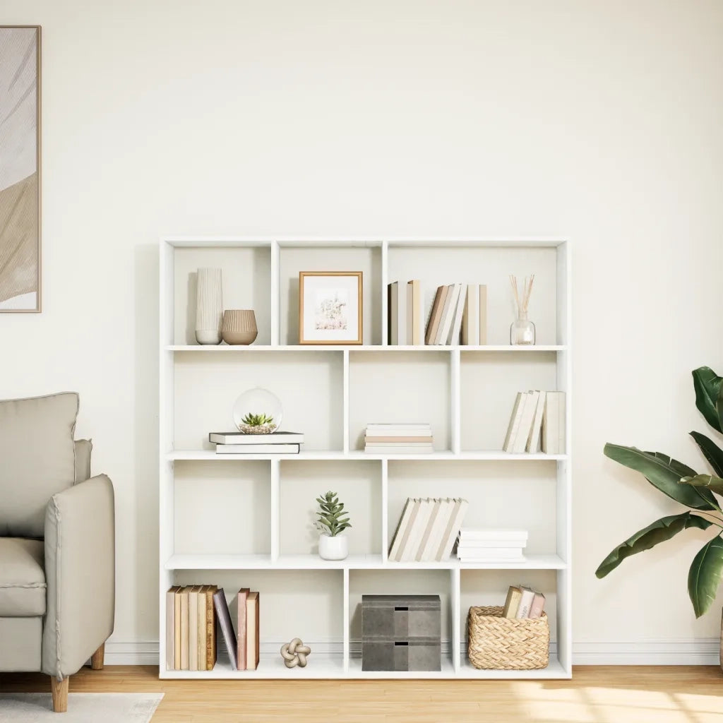 Libreria Bianca 132x29x141,5 cm in Legno Multistrato 3310307