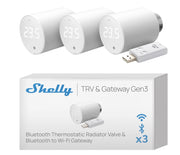 Shelly BLU TRV x3 + Shelly Blu Gateway Gen3