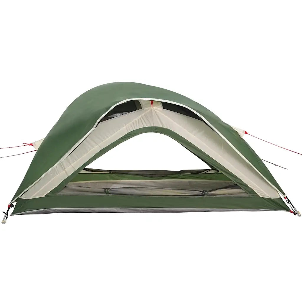 vidaXL Tenda da Campeggio per 1 Persona Verde Impermeabile
