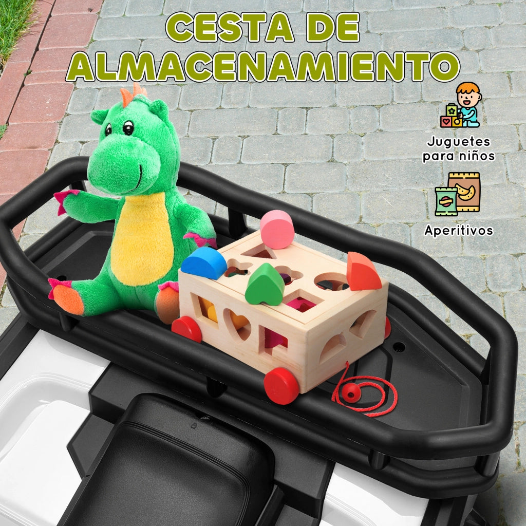 Quadro Elettrico per Bambini Verde con Bateria 12V ¨C zephmum ¨C Verde