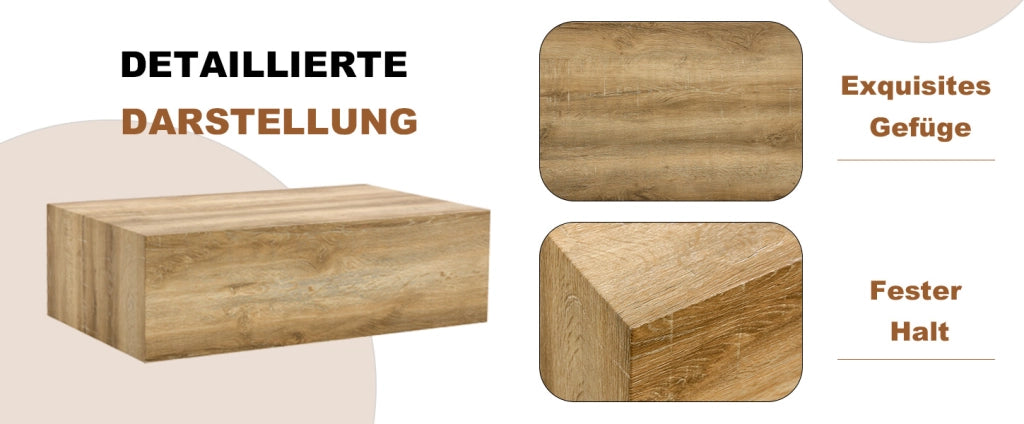 TAVOLINO DA CAFFÈ 90x50x30 cm Effetto legno MDF Colore legno