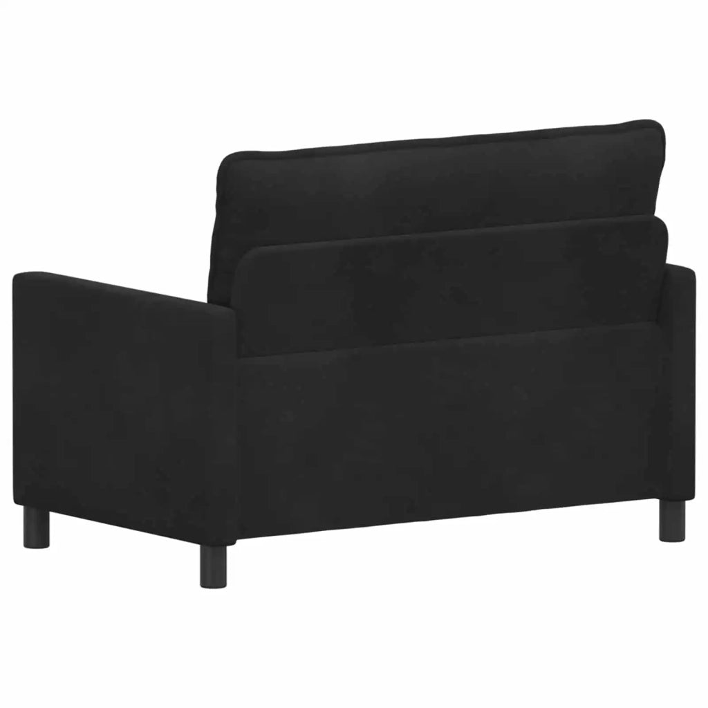 Divano Nero 126 x 81 x 87,5 cm Velluto