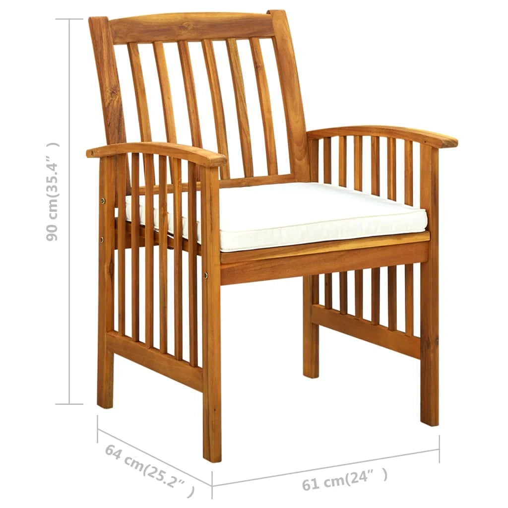 Set da pranzo da giardino 3 pezzi e cuscini legno massello di acacia 02_0014750