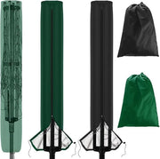 Coperture per secchiello esterno - protezione robusta e impermeabile - nero e verde - ideale per ombrellone da giardino - 2 pezzi
