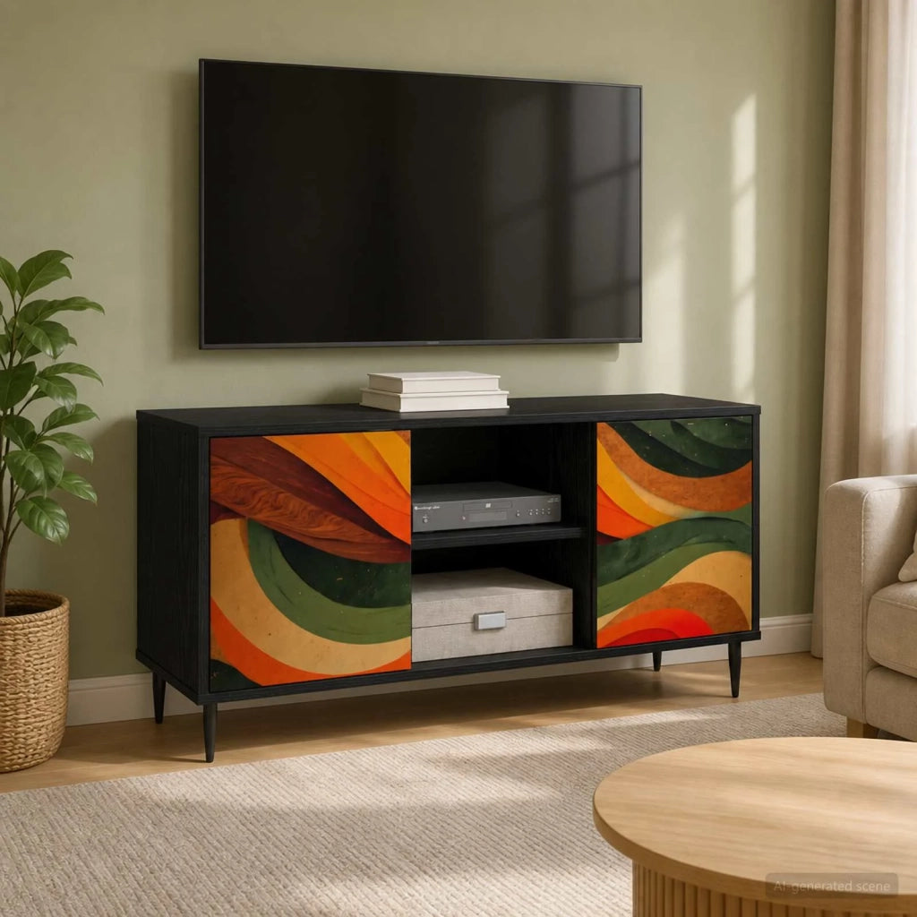 Mobile TV BONN 102 x 33 x 51 cm Rovere Nero 8007061