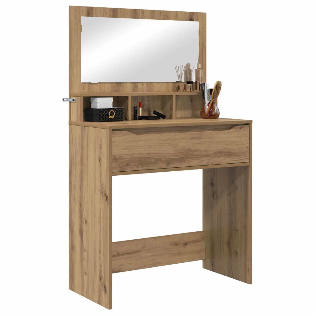 Tavoli da Trucco per Camera da Letto Rovere artigianale 888986