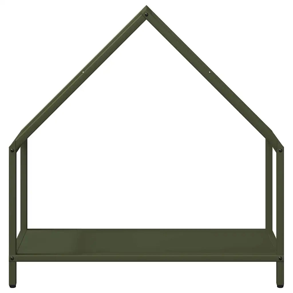 Rastrelliera per Legna da Ardere Verde Oliva 60x25x60 cm CFW2375280
