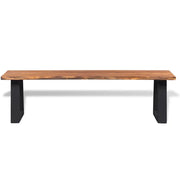 Panca-Sgabello in Legno Massello di Acacia 145 cm