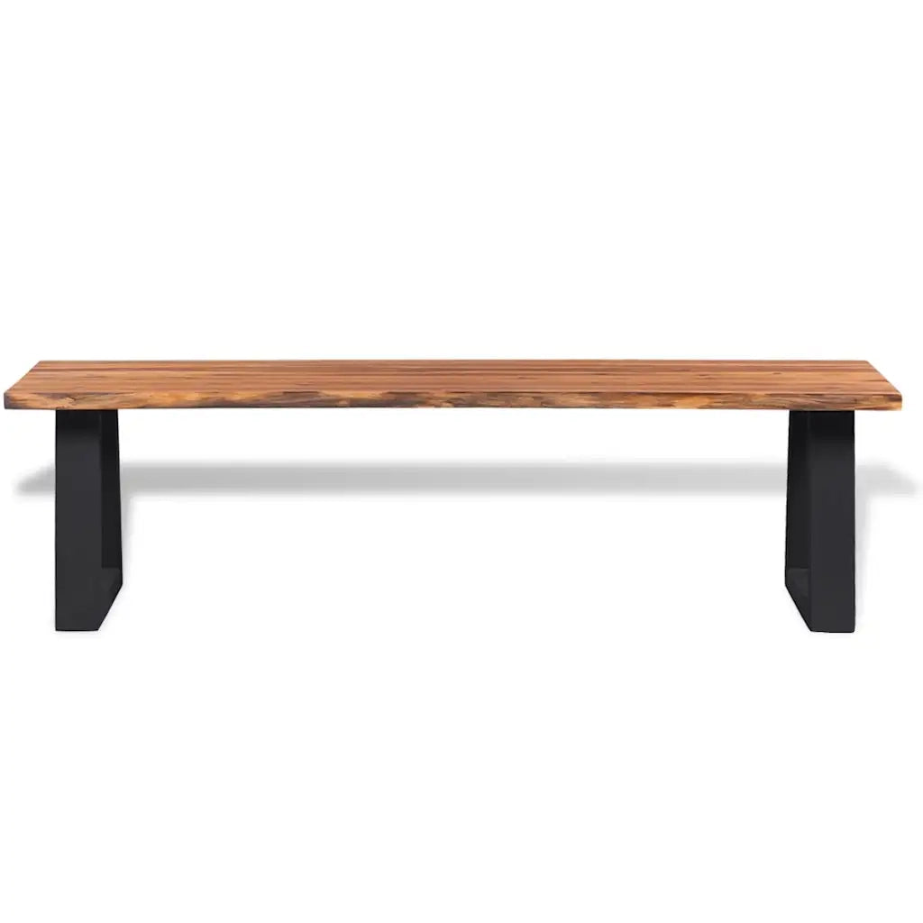 Panca-Sgabello in Legno Massello di Acacia 145 cm