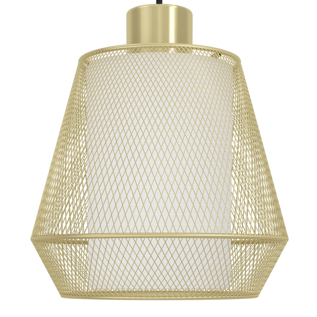 Lampadario A Sospensione Moderno Ciudadela Acciaio Nero Ottone 3 Luci E27