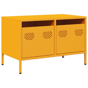 Mobile TV | Armadietto TV | Mobile Porta TV Giallo Senape 68x39x43,5cm Acciaio Laminato a Freddo