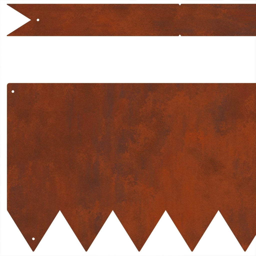 Bordura per Prato 50 pcs Marrone 100 x 0.05 x 20 cm 3335780
