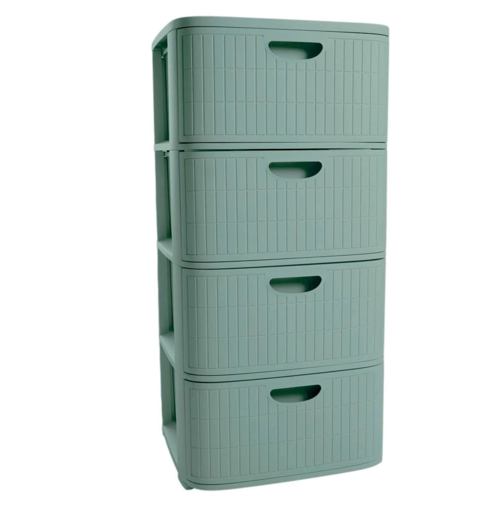 Cassettiera Domus 4 Cassetti Green Tea 40 x 40 x 80 cm