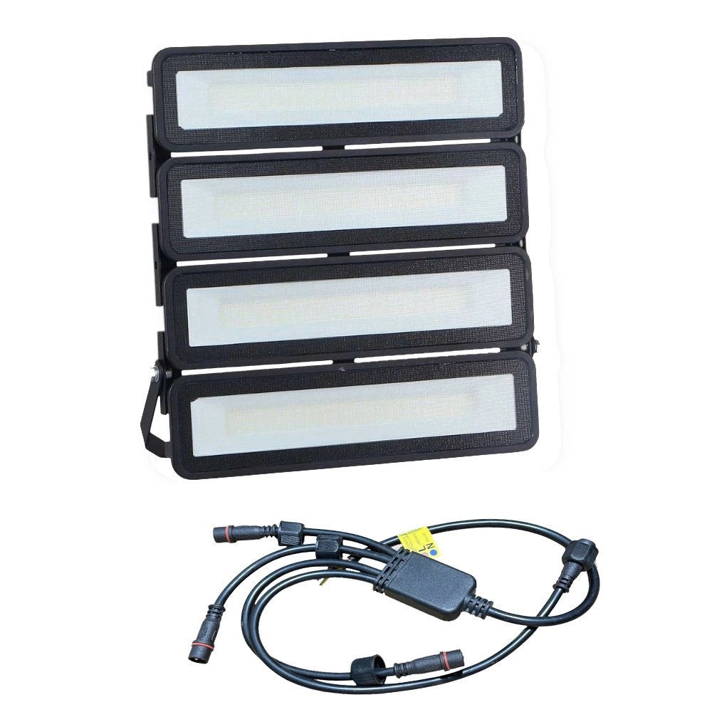 Trade Shop - Faro Led Modulare 200 Watt Nero Proiettore Da Esterno Luce Fredda 6000k Ip65 El-200w-f -