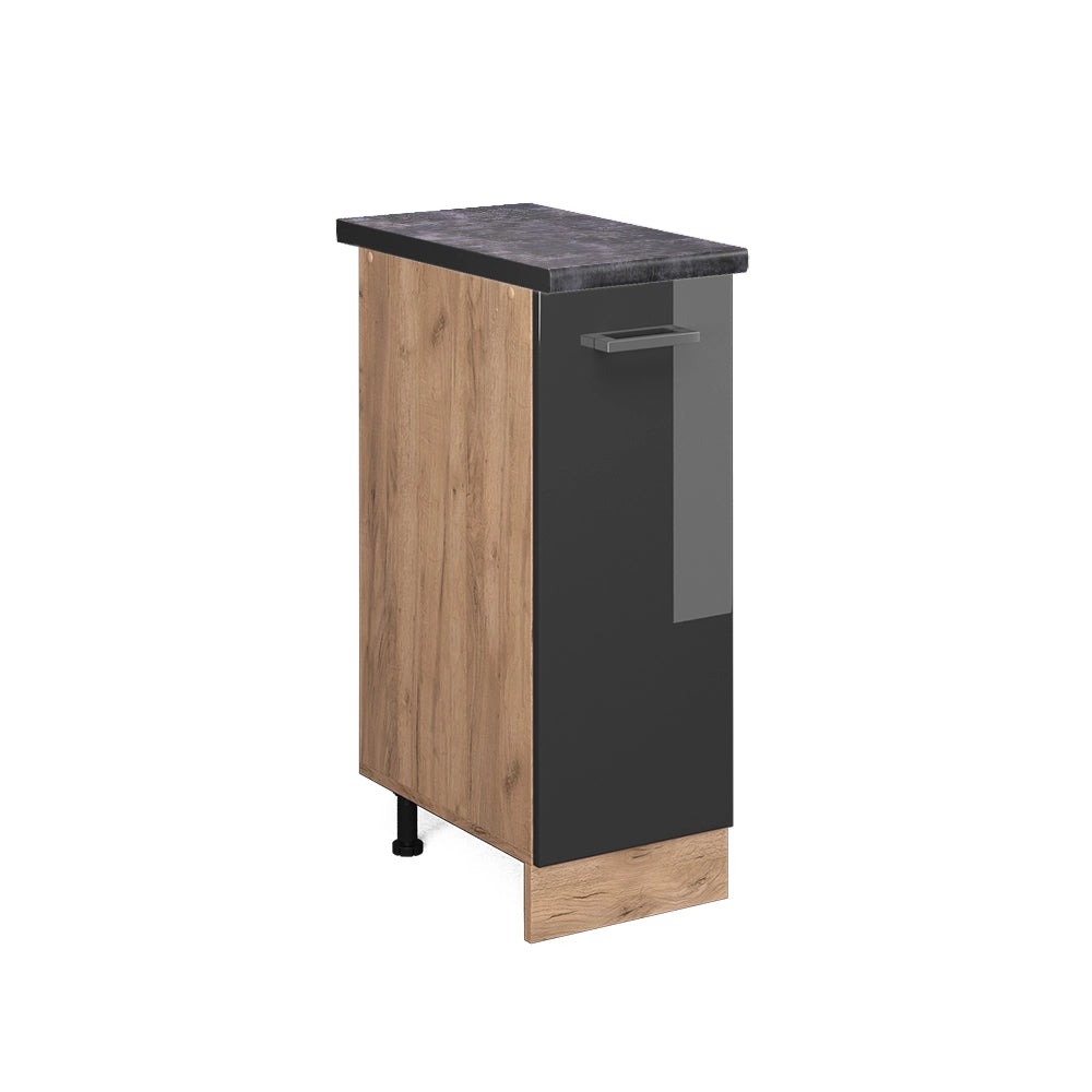 Vicco Armadio cucina dispensa alto Antracite lucido 30 cm , PL Antracite