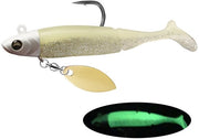 Kunstaas con Spinner Imitazione T, 9,5 cm/20 g, Kunstaas Biomimetico, Riciclabile, Materiale per la Pesca con Esche.