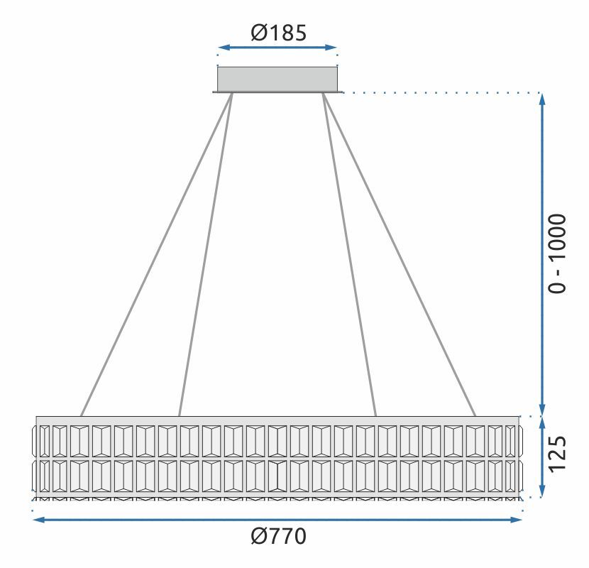 Lampada Led App1569-cp Gold 80cm
