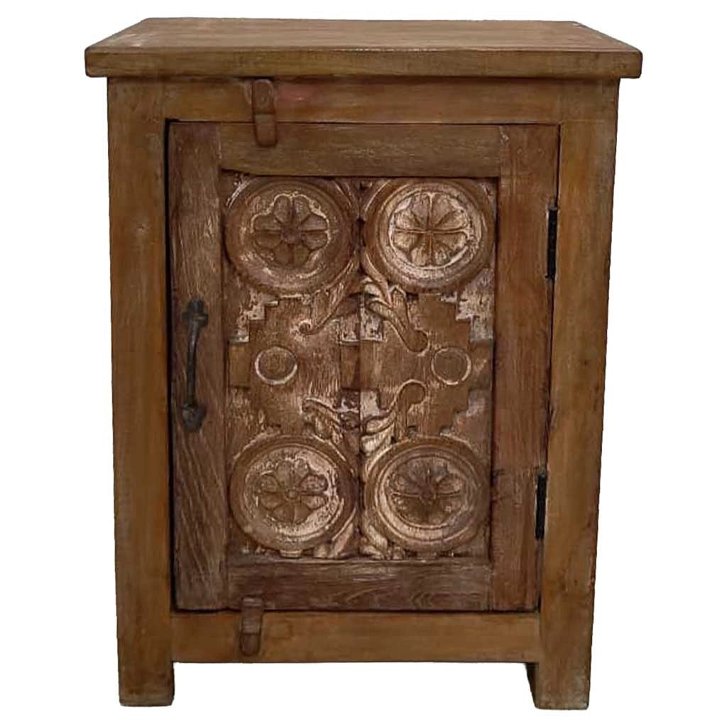 Comodino in legno fatto a mano48x28x66h cm