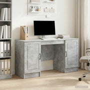 Scrivania con lo scaffale Grigio Cemento 142,5 x 50 x 75 cm 3414642