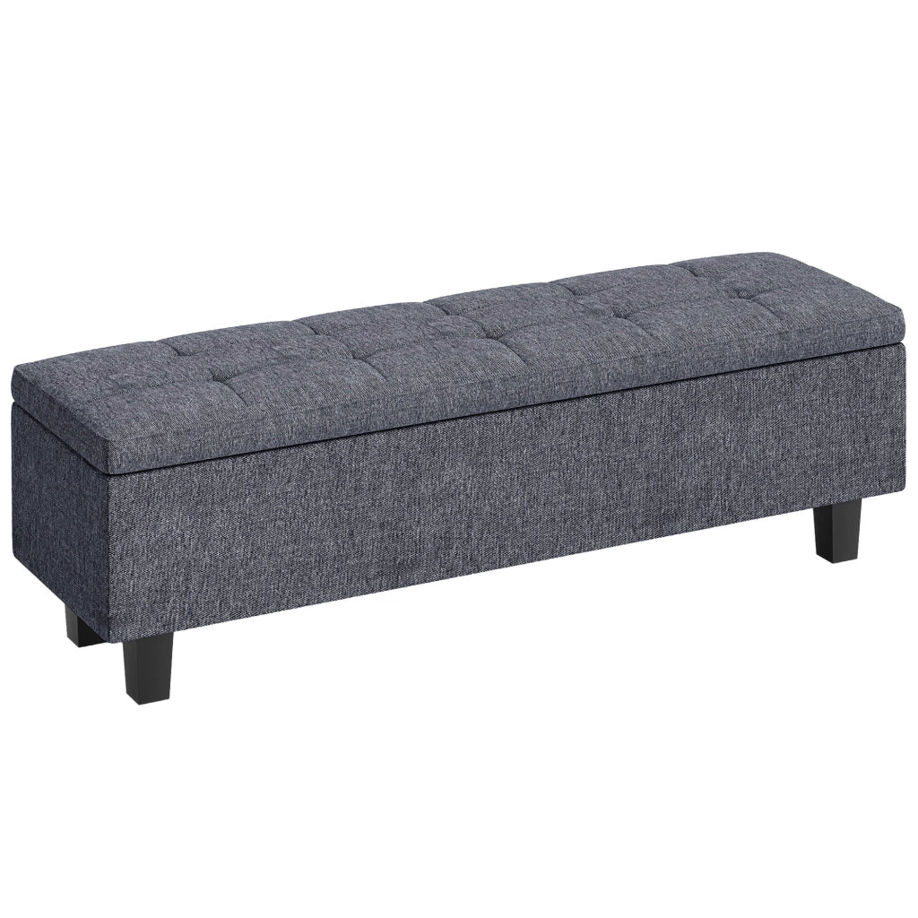 Poltrona in tessuto con gambe in legno ¨C zephmum ¨C Grigio scuro
