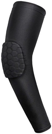 Protezione per braccio con gomma e protezione per gomito, ideale per calcio, pallavolo e baseball, offre protezione. Disponibile in dimensioni junior e adulte. Venduto singolarmente (1 protezione per braccio).