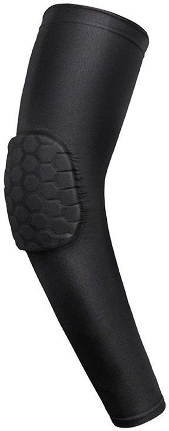 Protezione per braccio con gomma e protezione per gomito, ideale per calcio, pallavolo e baseball, offre protezione. Disponibile in dimensioni junior e adulte. Venduto singolarmente (1 protezione per braccio).