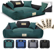 AIO FACTORY 75x65 cm KINGDOG Cuccia per cani personalizzabile verde impermeabile