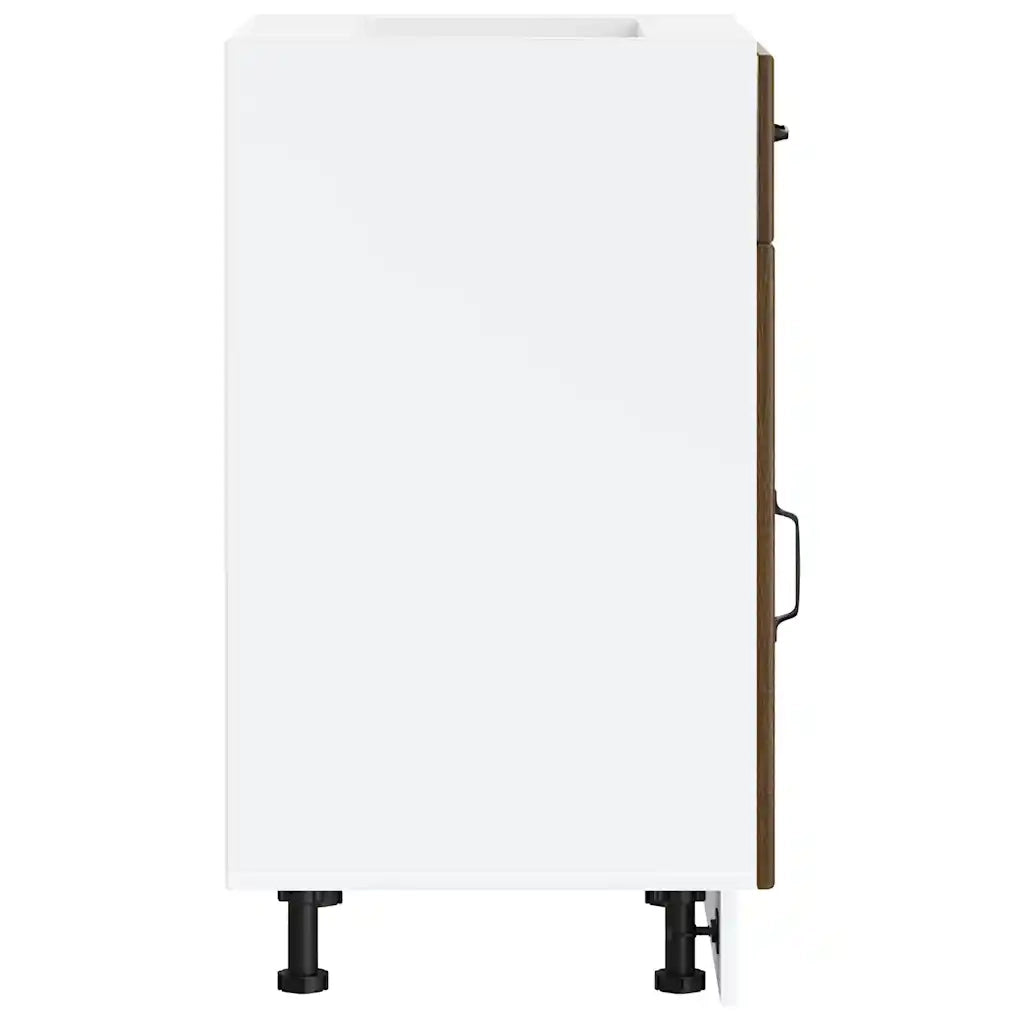 Base da Cucina Lucca Rovere Marrone in Legno Multistrato 853724