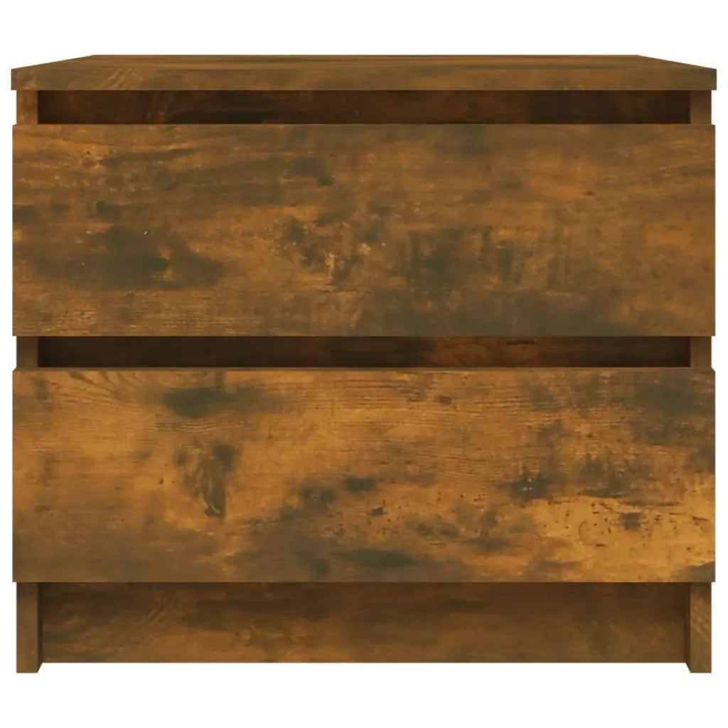 Comodino-Tavolino da notte Rovere Fumo 50x39x43,5 cm in Legno Multistrato