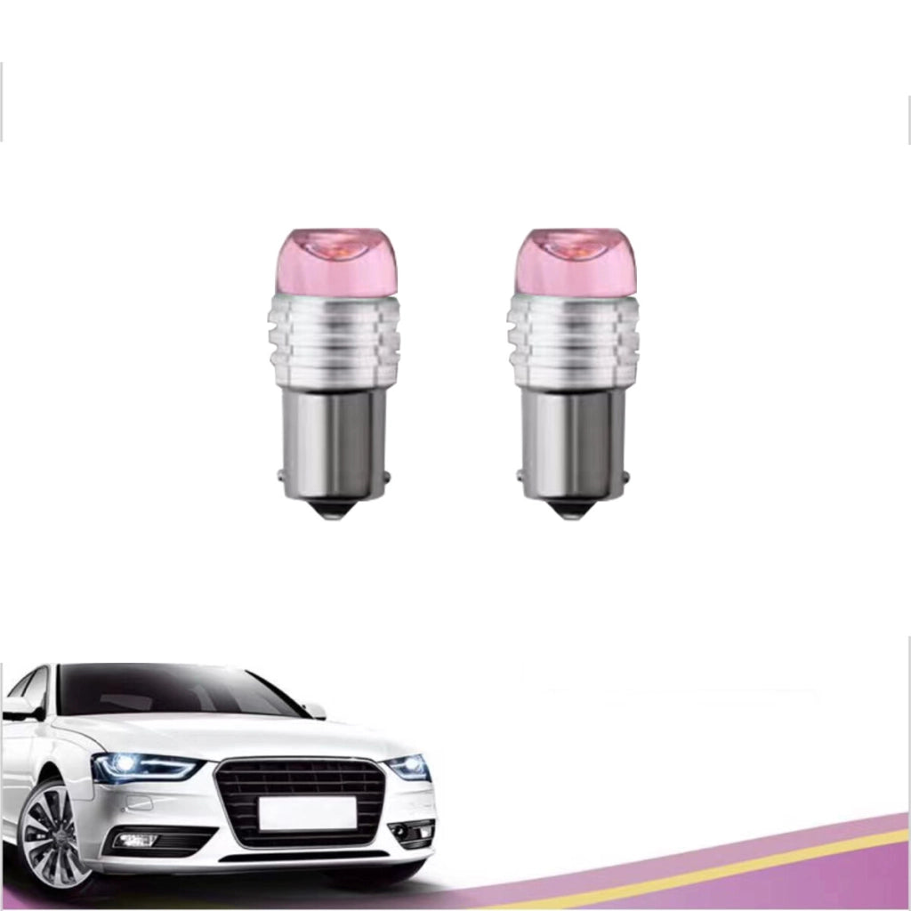 COPPIA LAMPADINE 3 LED SMD 1156 AUTO LUCE ROSSA 1.5W LAMPADINA STOP 12V 02744