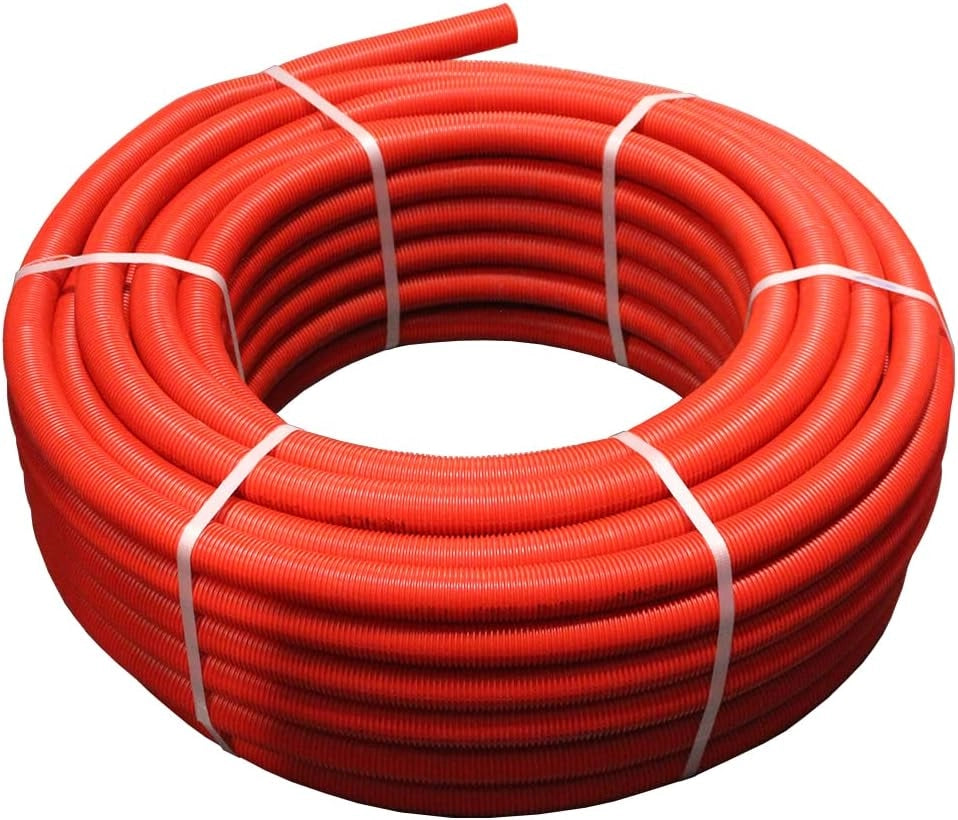 Tubo multistrato - 50 m Tubo multistrato pre-rivestito rosso - Ø20 x 2,0 - Alluminio 0,28 mm - Henco