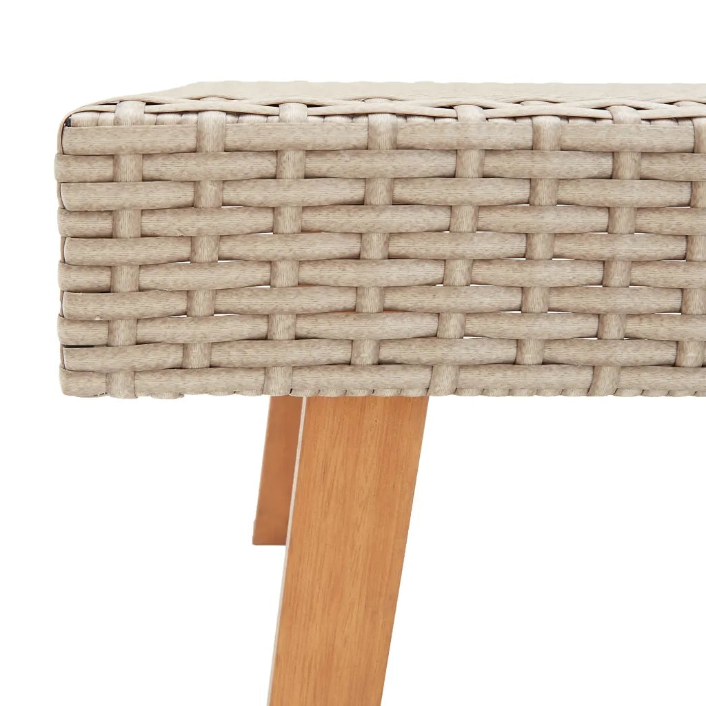Set Divani da Giardino 2 pz con Cuscini in Polyrattan Beige 3059330