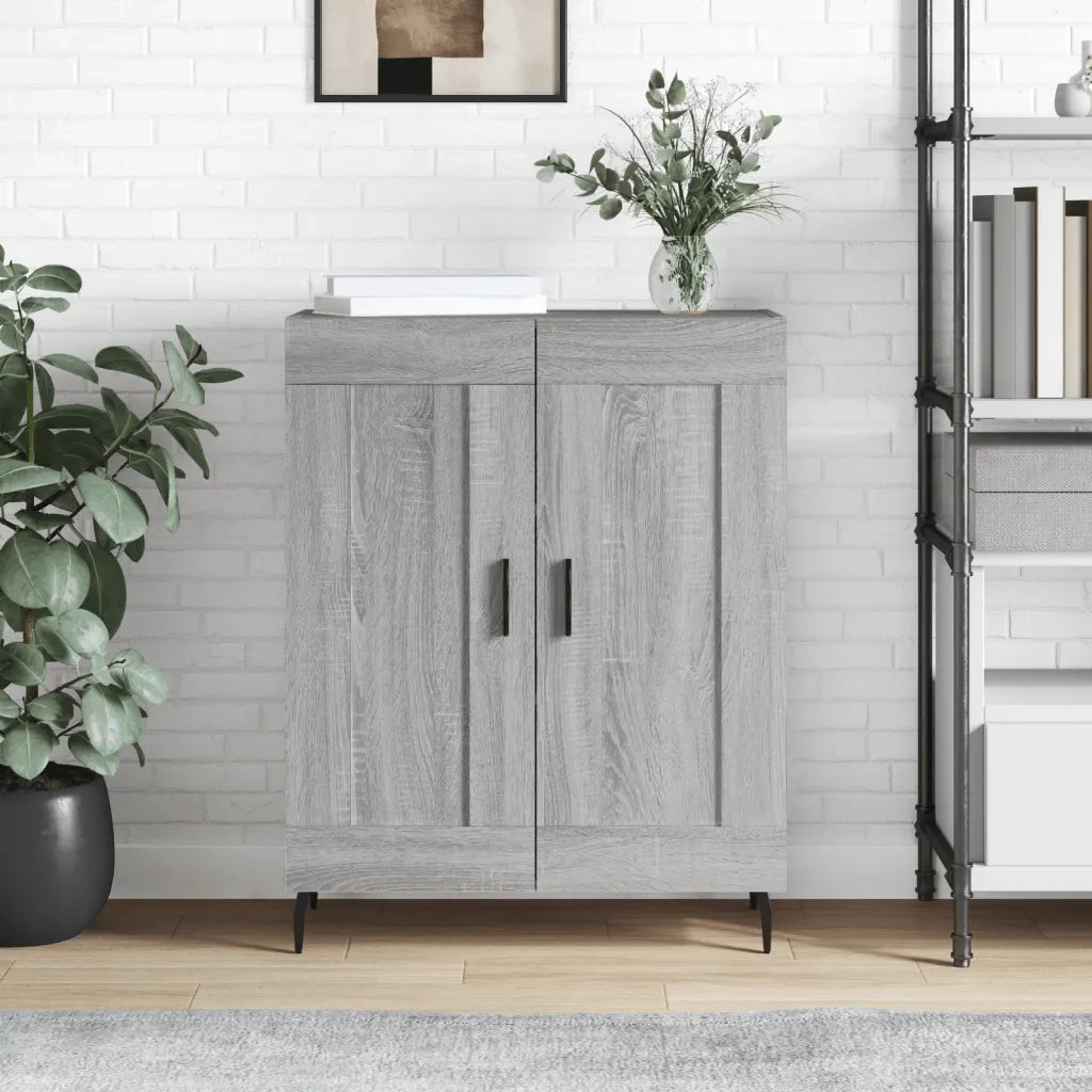 Credenza Grigio Sonoma 69,5x34x90 cm in Legno Multistrato 830218