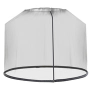 Zanzariera per ombrellone, rete antimosche, zanzariera, nera, ?3 x H2.3 m