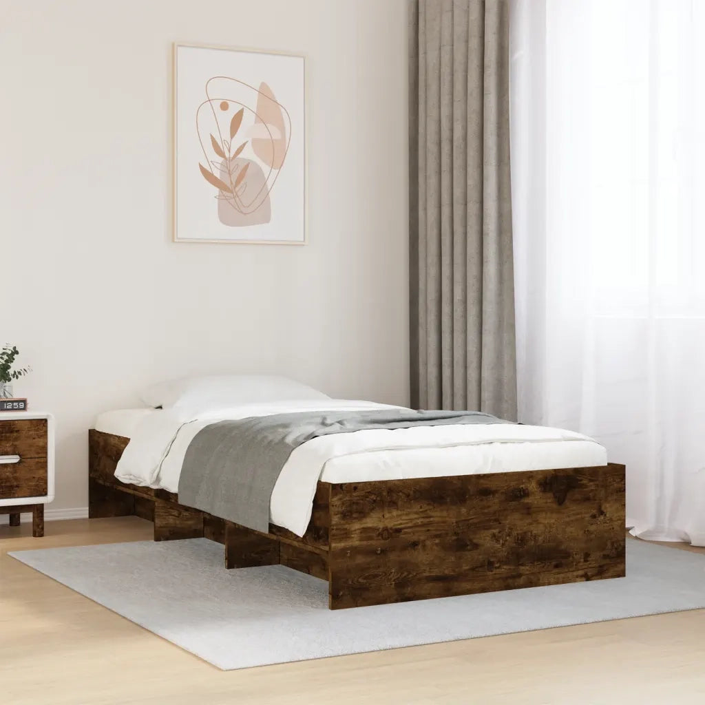 Giroletto senza Materasso Rovere Fumo 75x190 cm in Truciolato