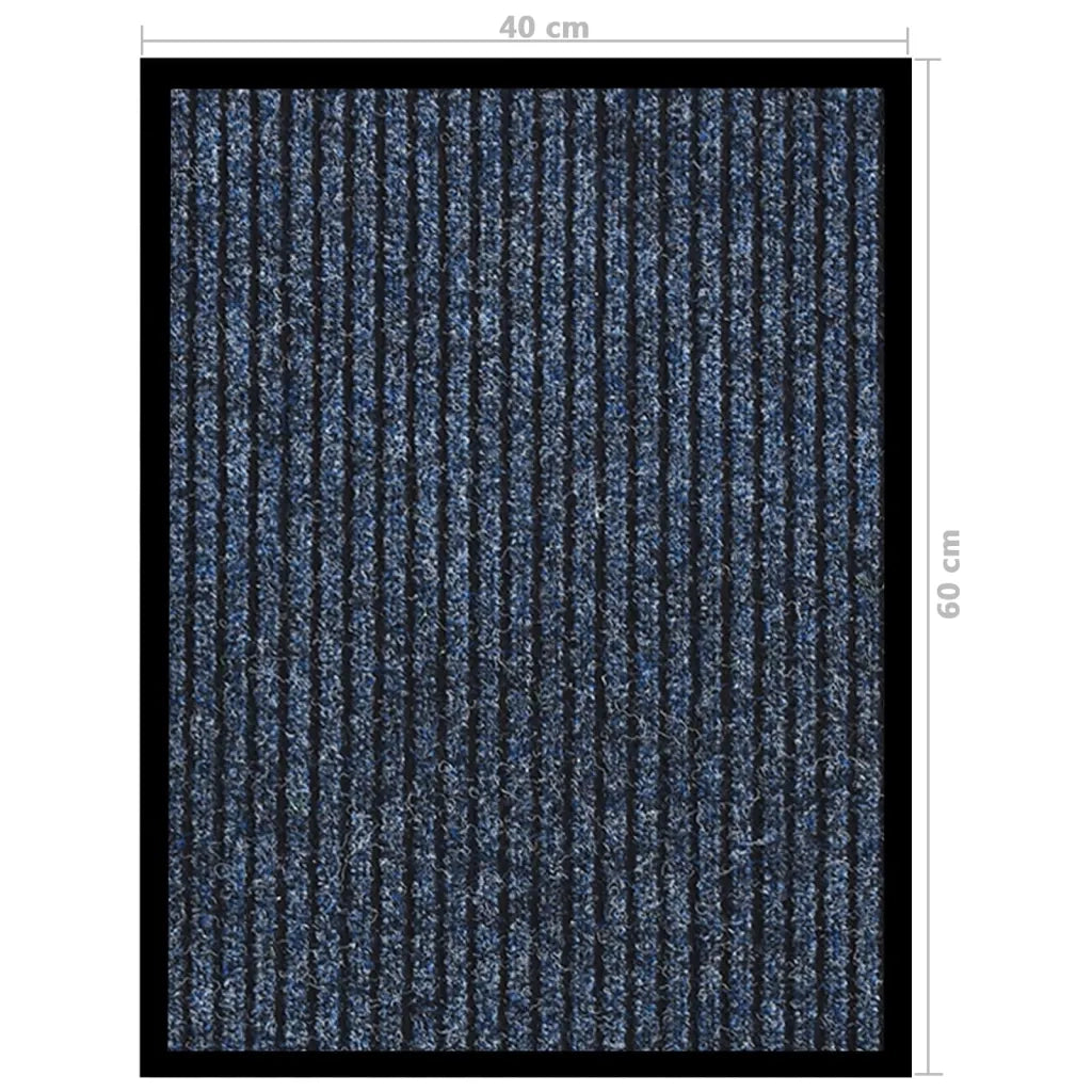 Zerbino | Tappetino Striato Blu 40x60 cm