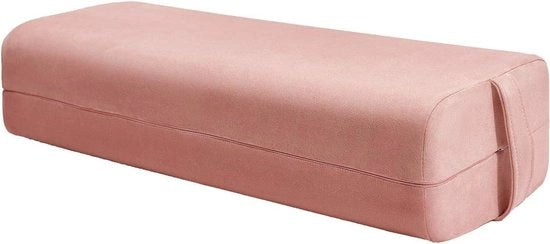 Bolster per yoga di densità mista - copertura del cuscino lavabile in suède - maniglione - REEHUT - relax fitness