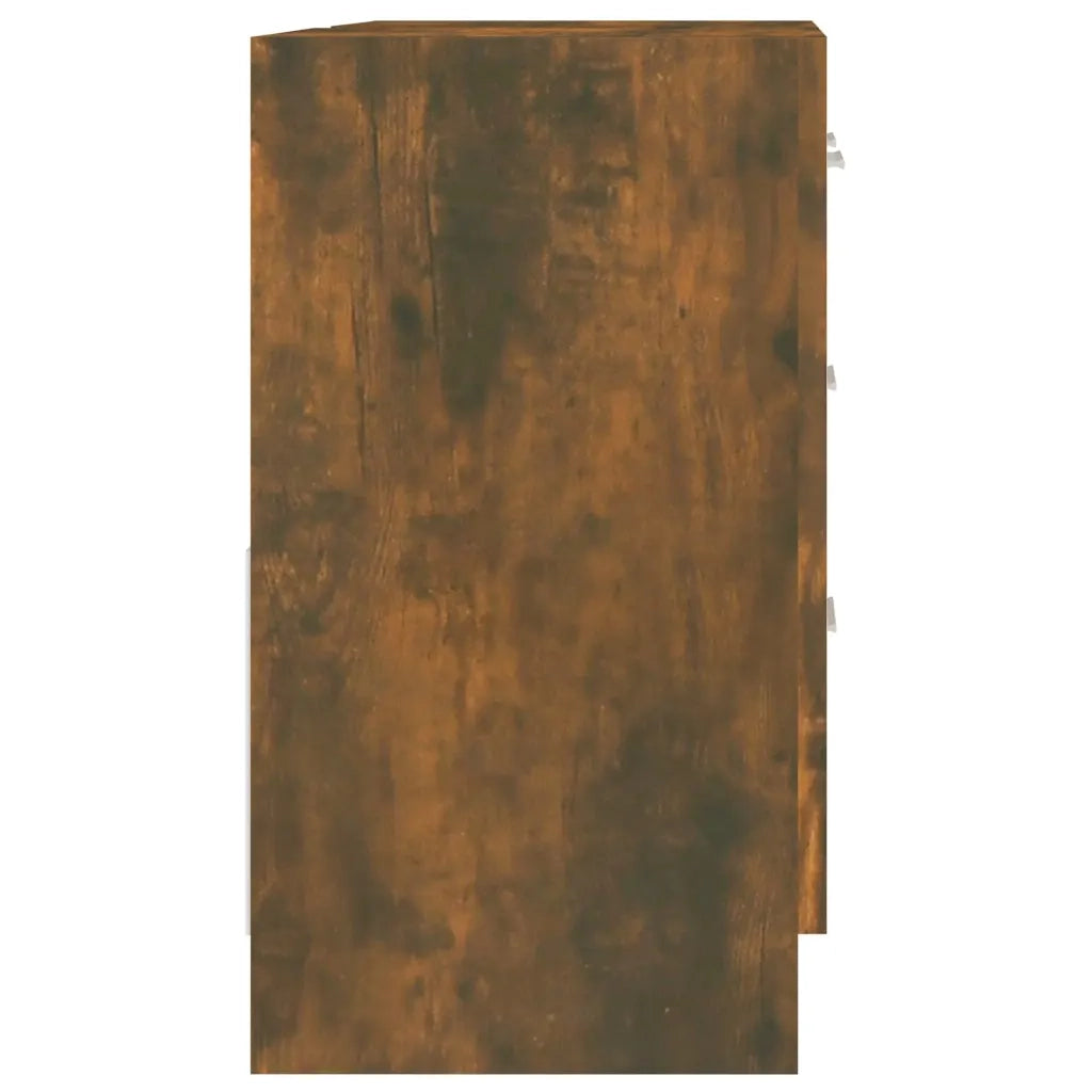 Mobile Lavabo Rovere Fumo 63x30x54 cm in Legno Multistrato 815630