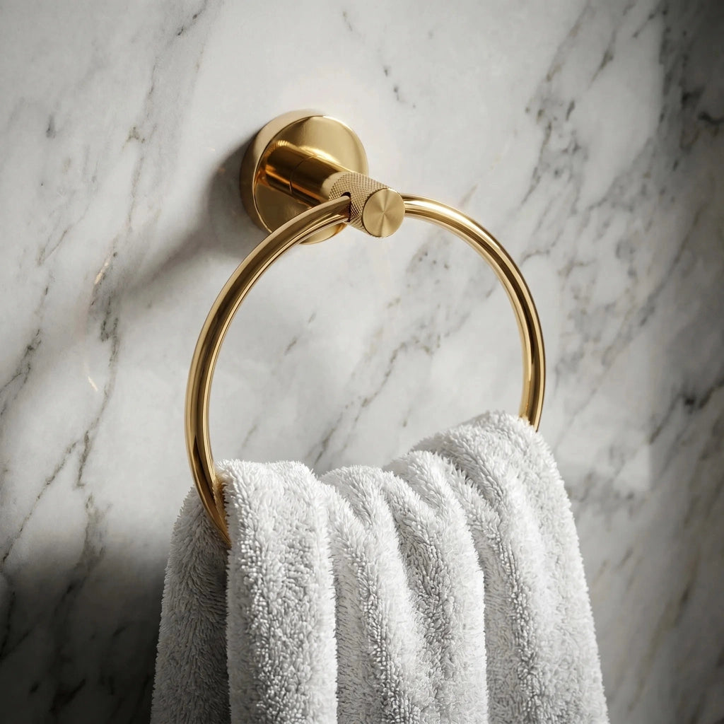 Portasciugamano Da Bagno Ring 6610 Modern Gold