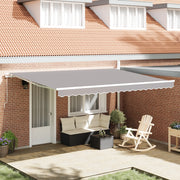 Tessuto di ricambio per tenda da sole per telaio 4.5x3.5 m Grigio chiaro