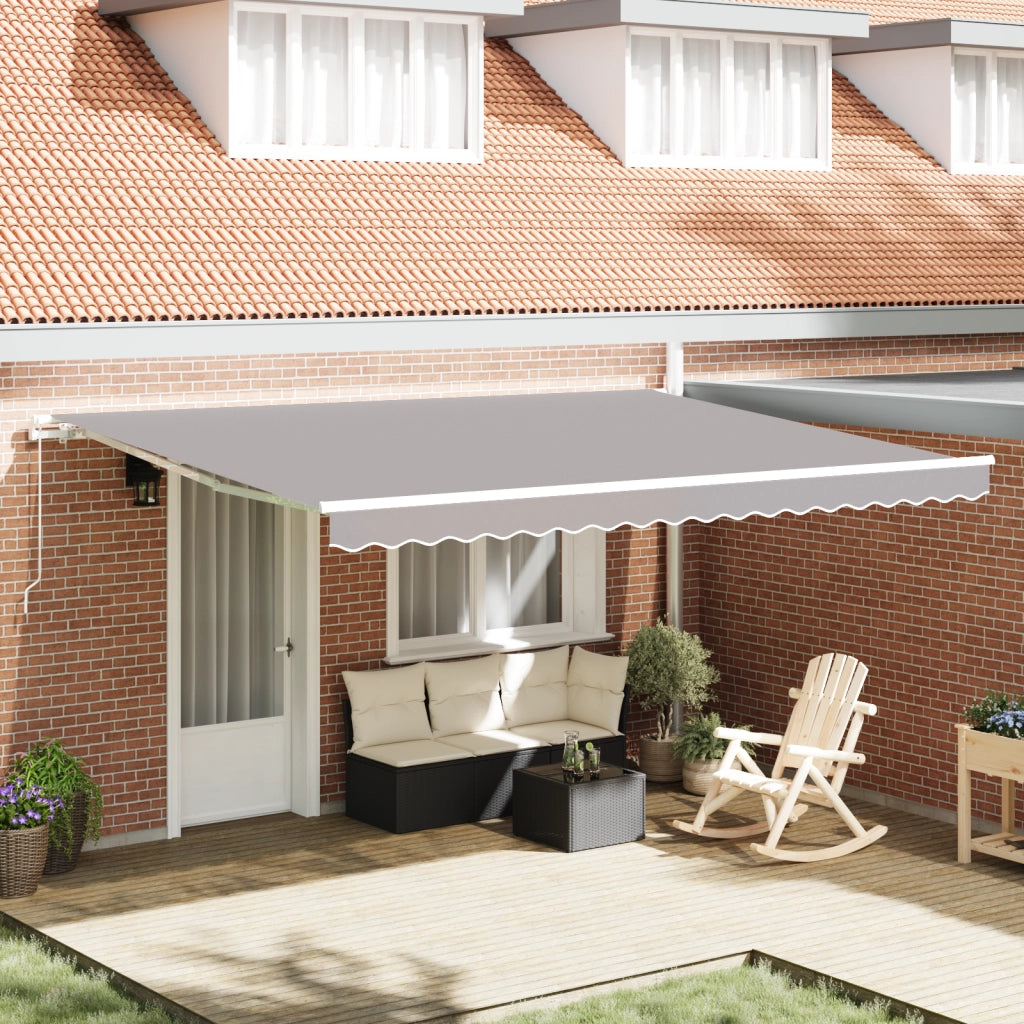 Tessuto di ricambio per tenda da sole per telaio 4.5x3.5 m Grigio chiaro
