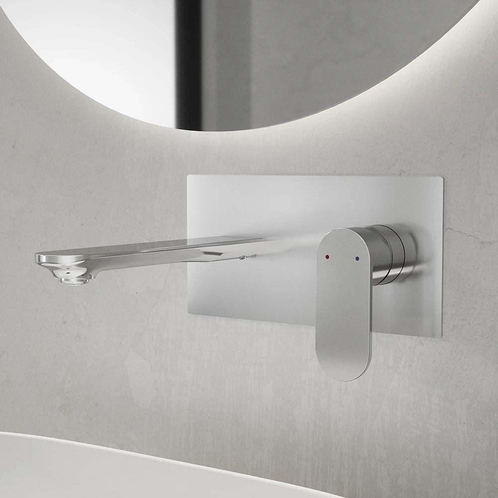 Coppia miscelatori lavabo ad incasso bidet senza scarico cromato | Kerry