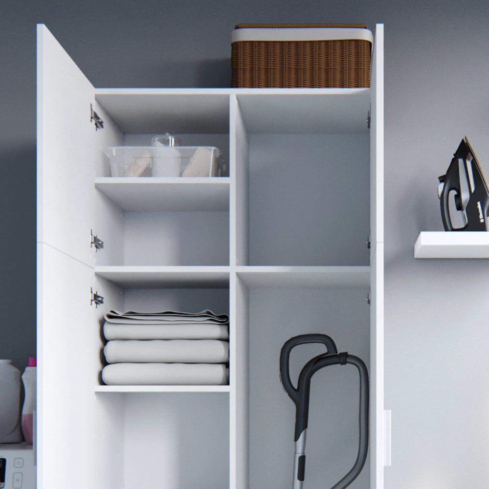 Vicco Scaffale per file Bianco 80 x 182.4 cm