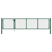 Cancello di Recinzione in Acciaio 350x75 cm Verde cod mxl 42412