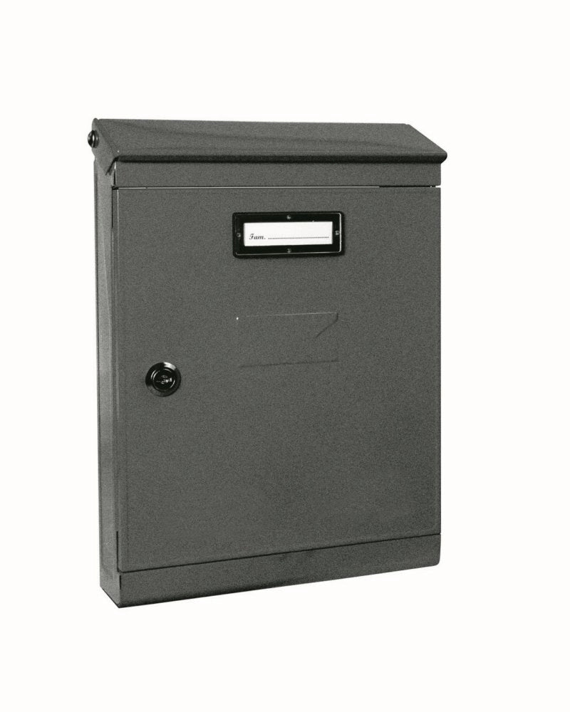 1pz cassetta postale modello evoluzione con tetto e serratura h 320 grig.m. cod:ferx.1779